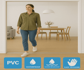 Medium Oak 50mm x 1800mm Multi-Purpose Transitional Threshold Adhesive Clip System